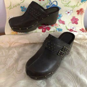 Route 66 Brown "Camden" Women's Clogs Size 7 1/2